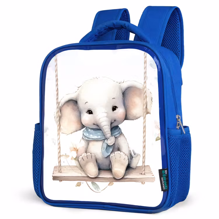 Rugzak kind - blauw - Olifant - Dier - Kinderen — 7