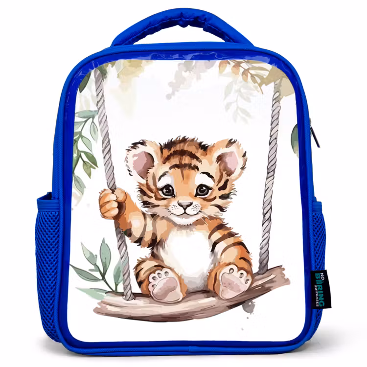 Rugzak kind - blauw - Tijger - Dier - Kinderen - Jungle — 1