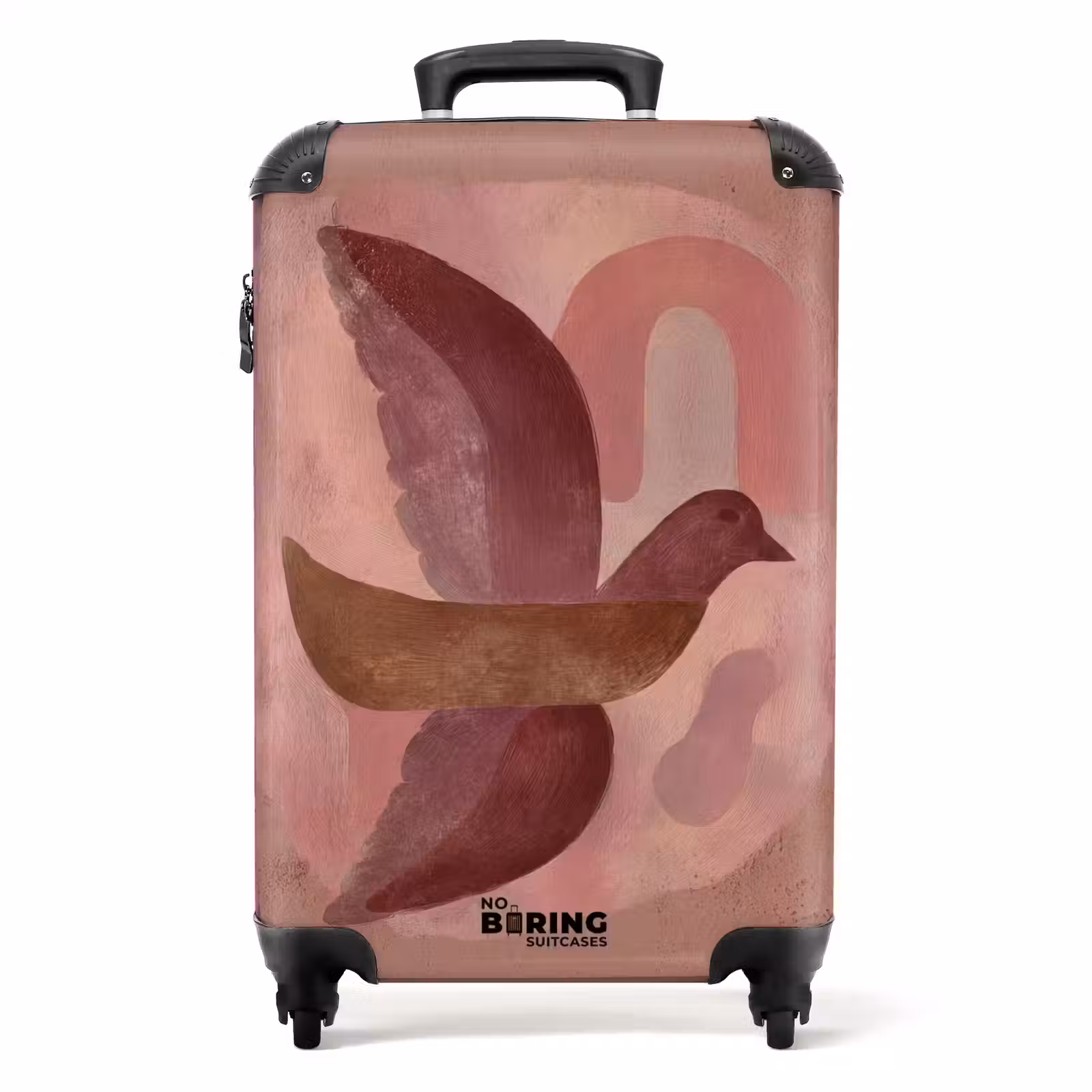 Koffer - Illustratie - Vogels - Abstract - Roze — 1