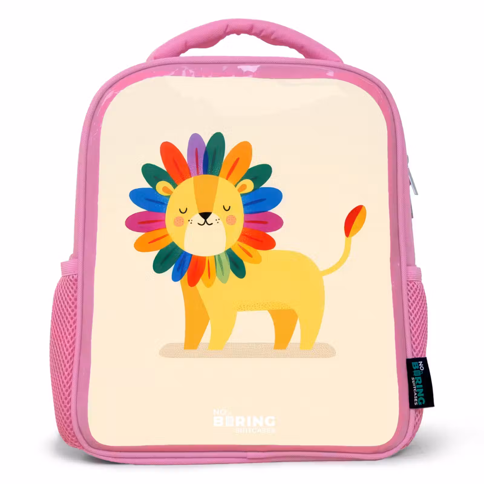 Rugzak kind - roze - Leeuw - Manen - Kleurrijk — 1