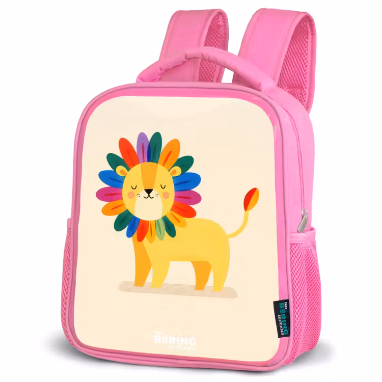 Rugzak kind - roze - Leeuw - Manen - Kleurrijk — 4
