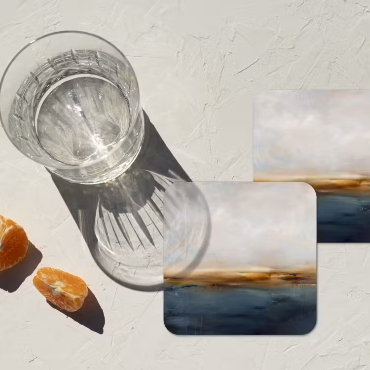 Onderzetter​ - Abstract Landschap Zee Wolken — 2