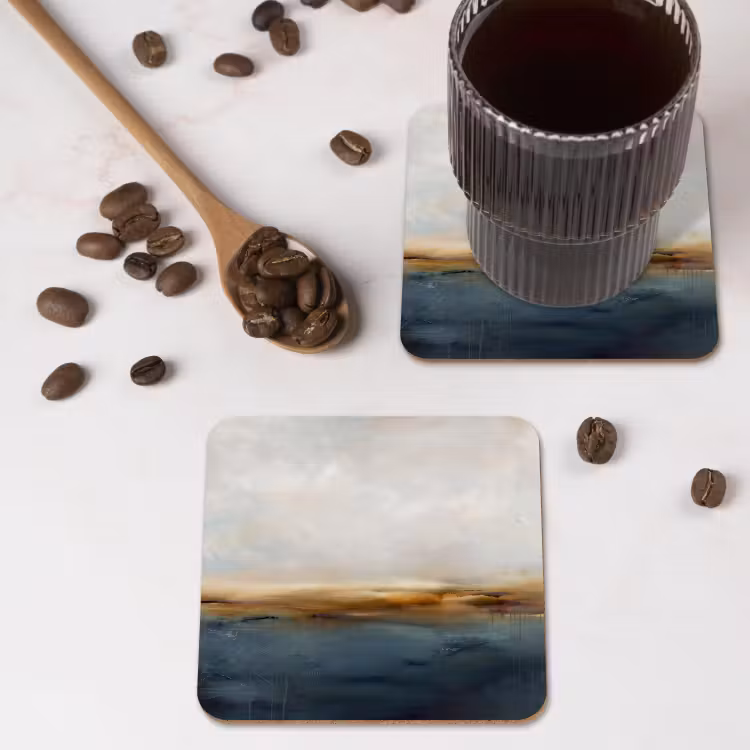 Onderzetter​ - Abstract Landschap Zee Wolken — 4