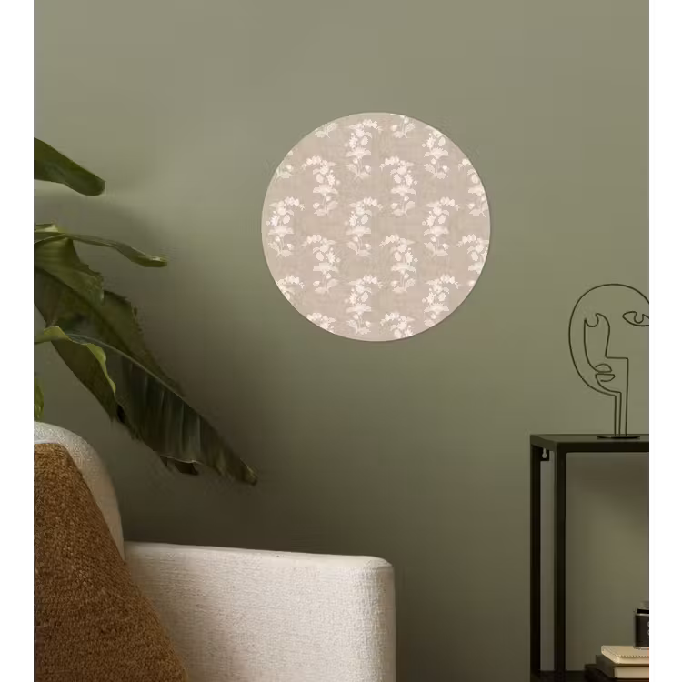 Behangcirkel - Motief - Beige - Linnen — 3