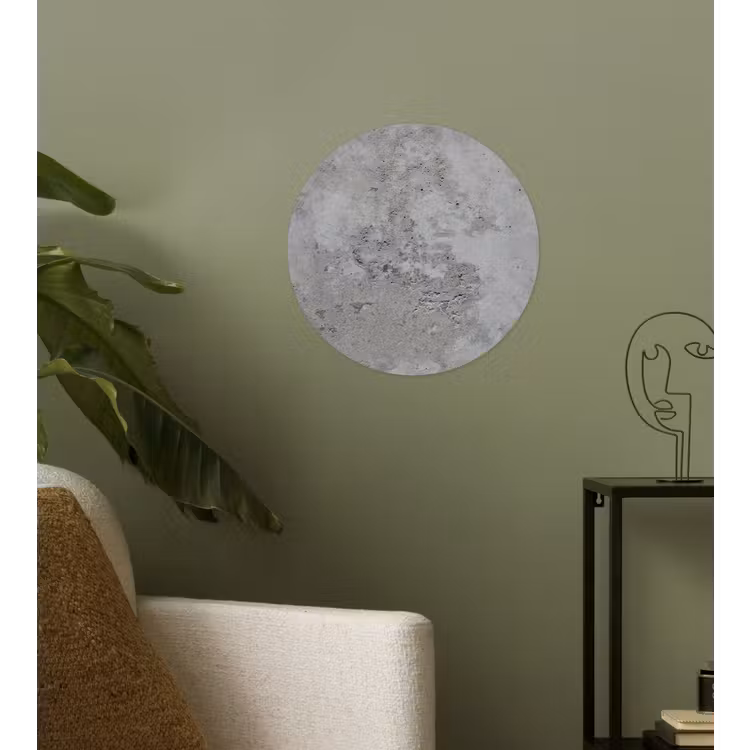 Behangcirkel - Patroon - Grijs - Oud - Beton — 3