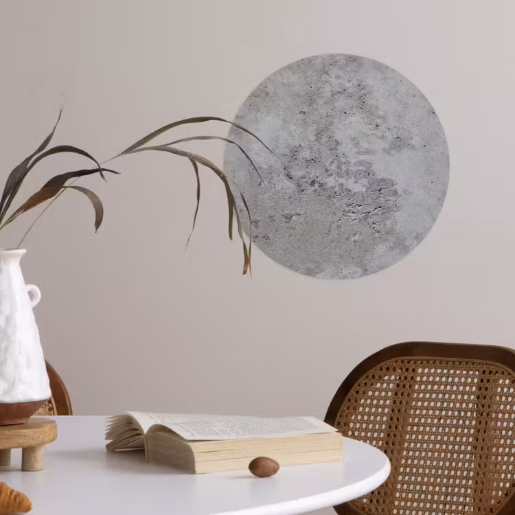 Behangcirkel - Patroon - Grijs - Oud - Beton — 4