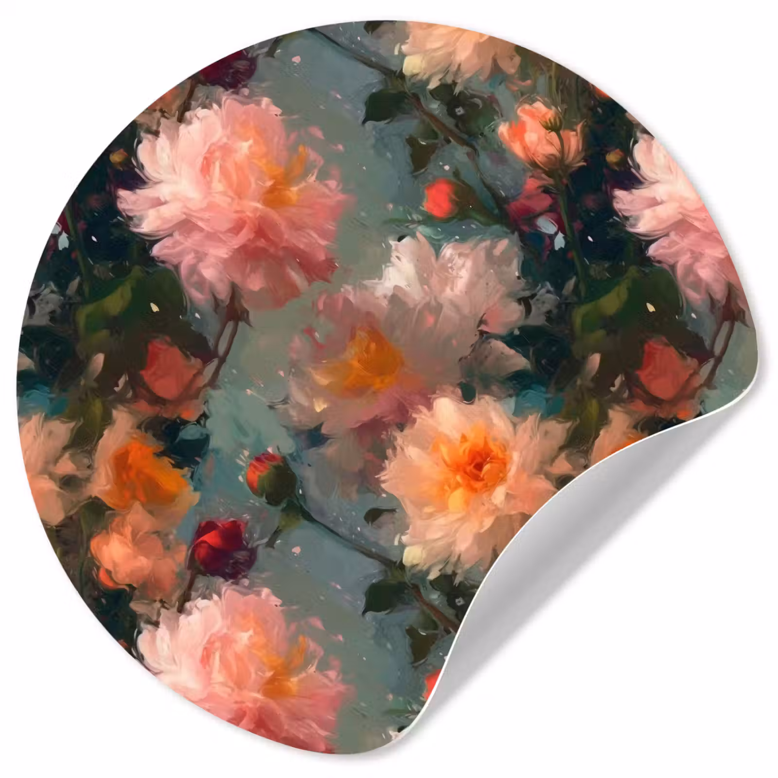 Behangcirkel - Dahlia - Bloemen - Patroon — 1