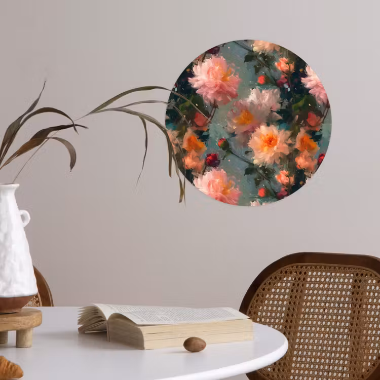 Behangcirkel - Dahlia - Bloemen - Patroon — 4