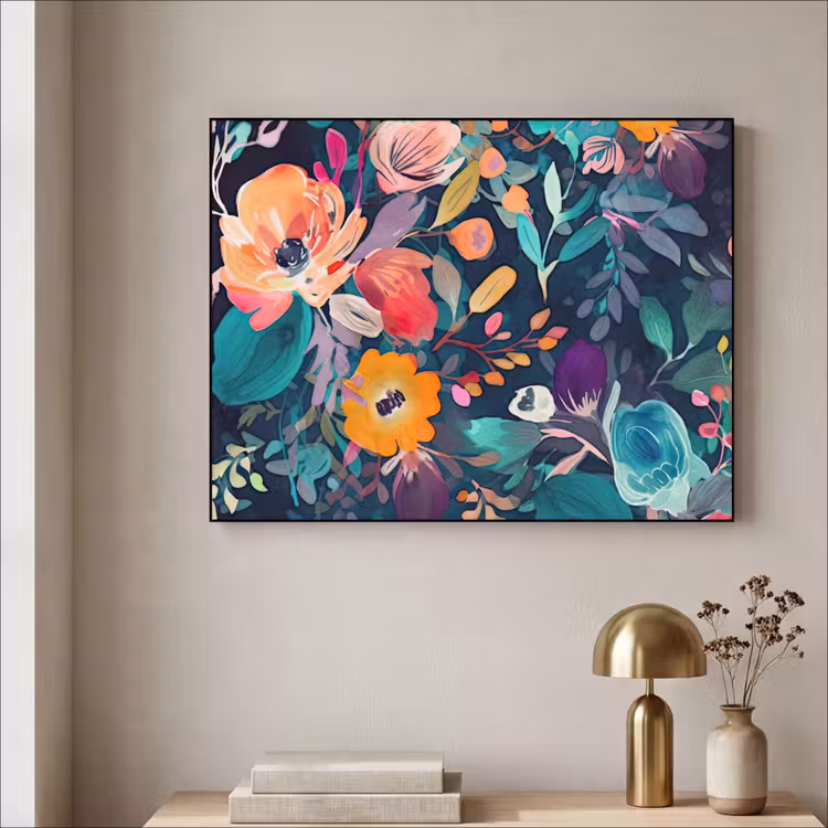 Art Frame - Kleurrijk - Bloemen - Kunst - Natuur - Hippie — 5