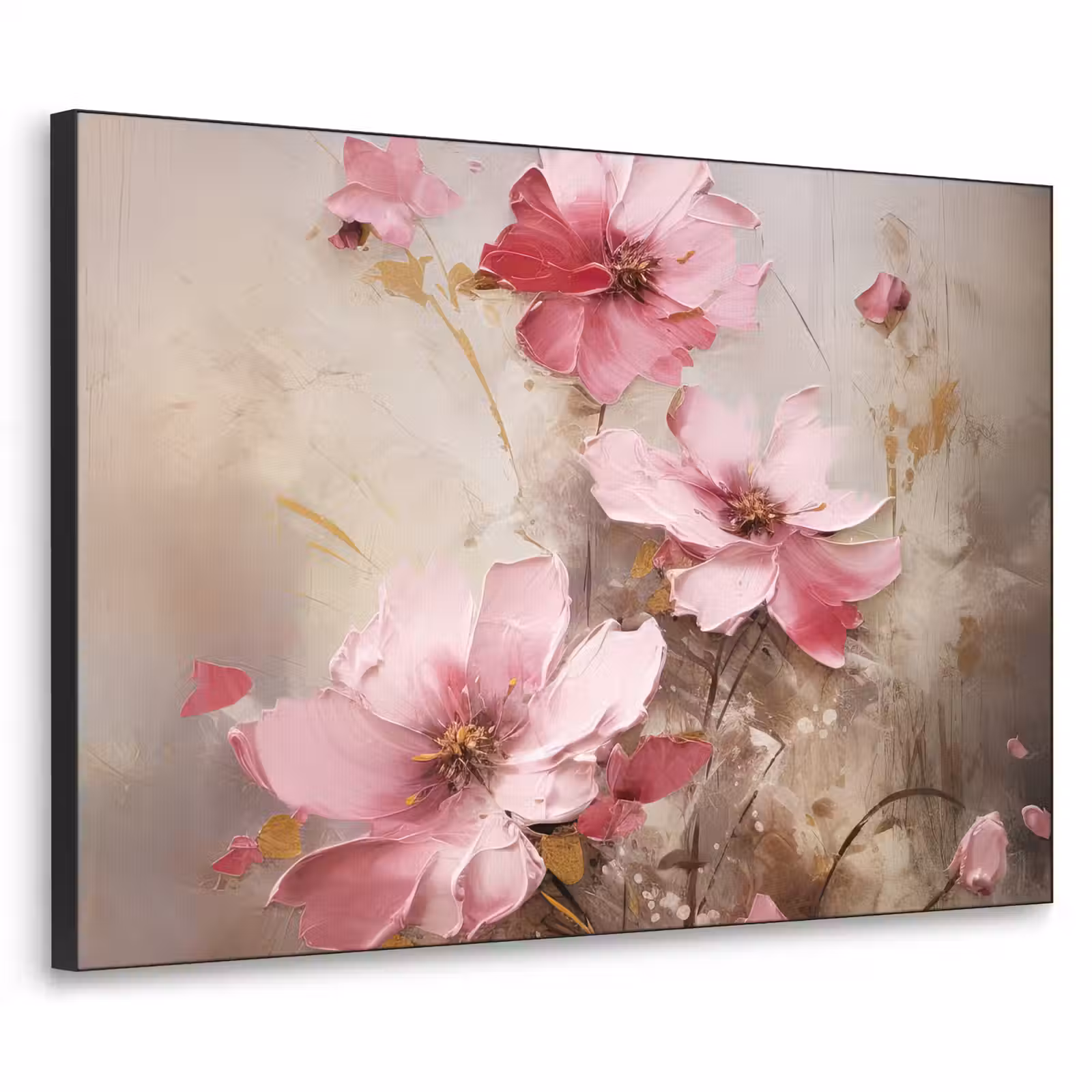 Art Frame - Bloemen - Roze - Kunst - Watercolor — 1