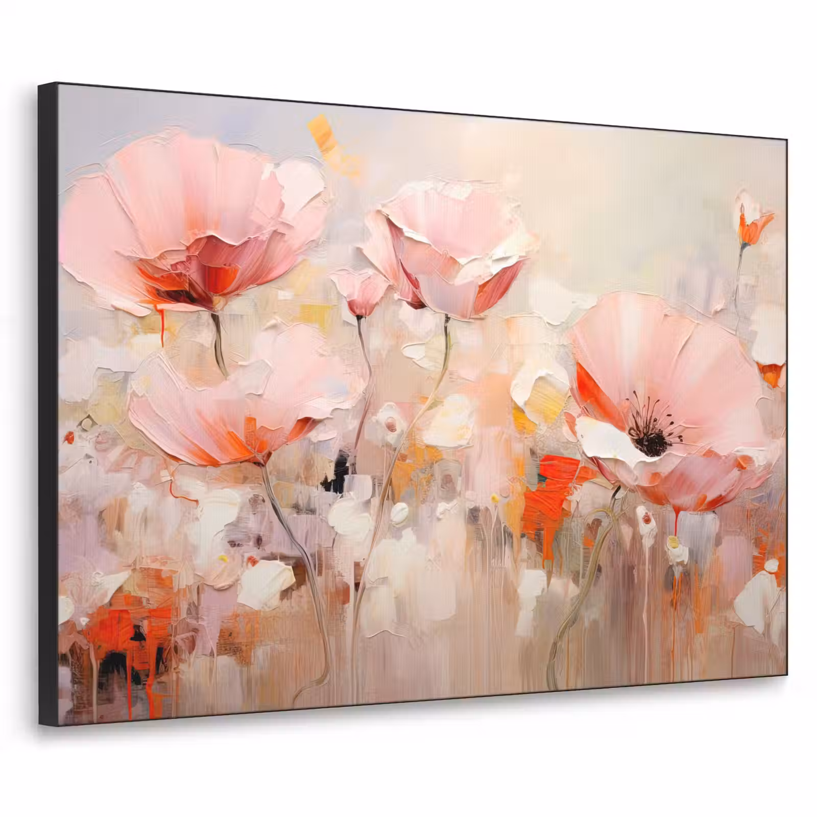 Art Frame - Bloemen - Watercolor - Roze - Abstract - Kunst — 1