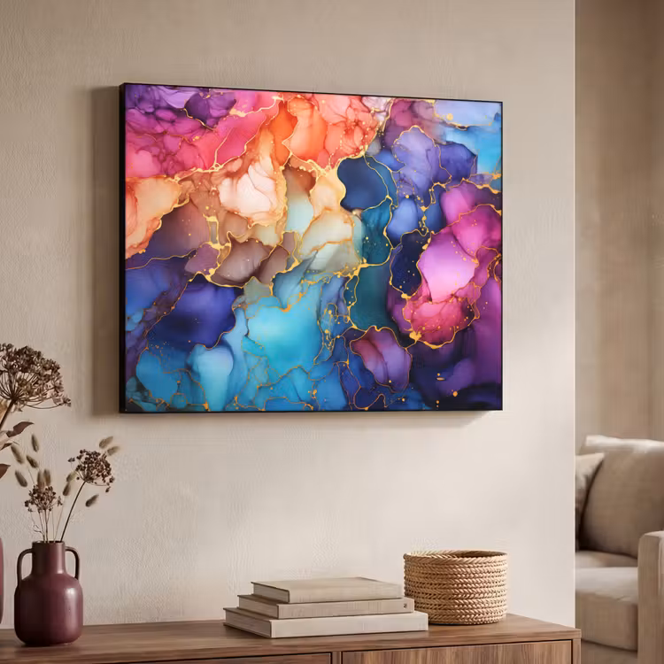 Art Frame - Marmer - Kleurrijk - Kleuren - Abstract — 7