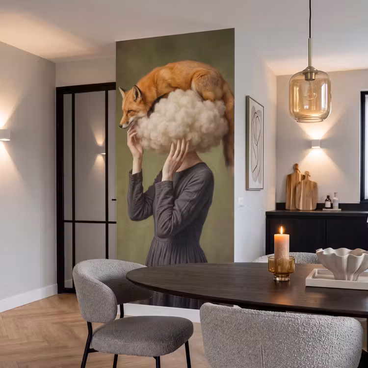 Behang - Vos - Surrealistisch - Groen — 5