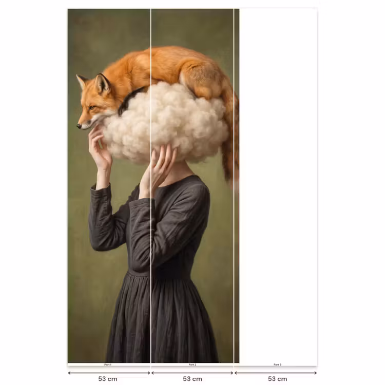 Behang - Vos - Surrealistisch - Groen — 6
