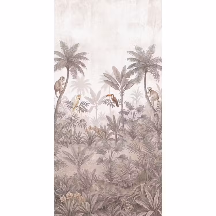 Behang - Jungle - Dieren - Palmbomen — 2