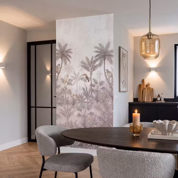 Behang - Jungle - Dieren - Palmbomen — 5