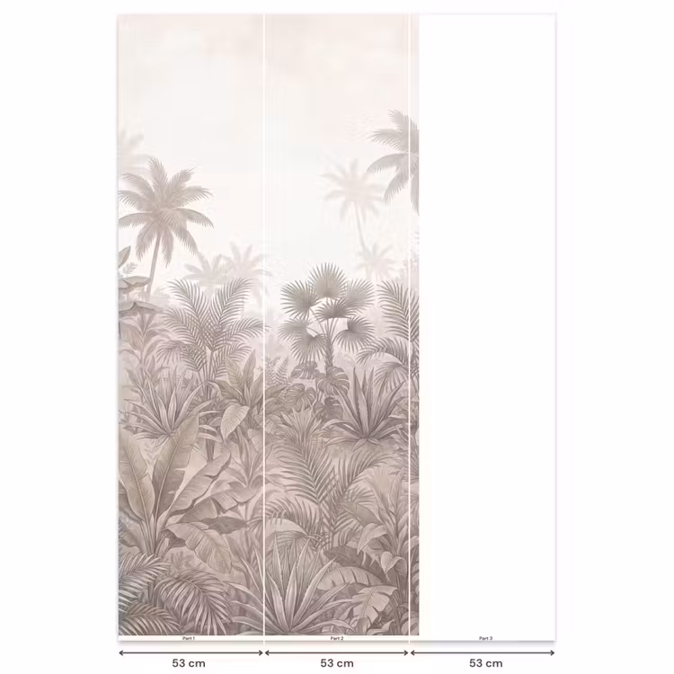 Behang - Jungle - Tropisch - Natuur -Vintage - Beige — 6