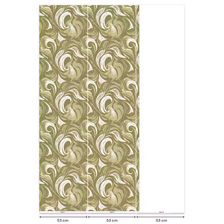 Behang - Abstract - Textuur - Groen — 6