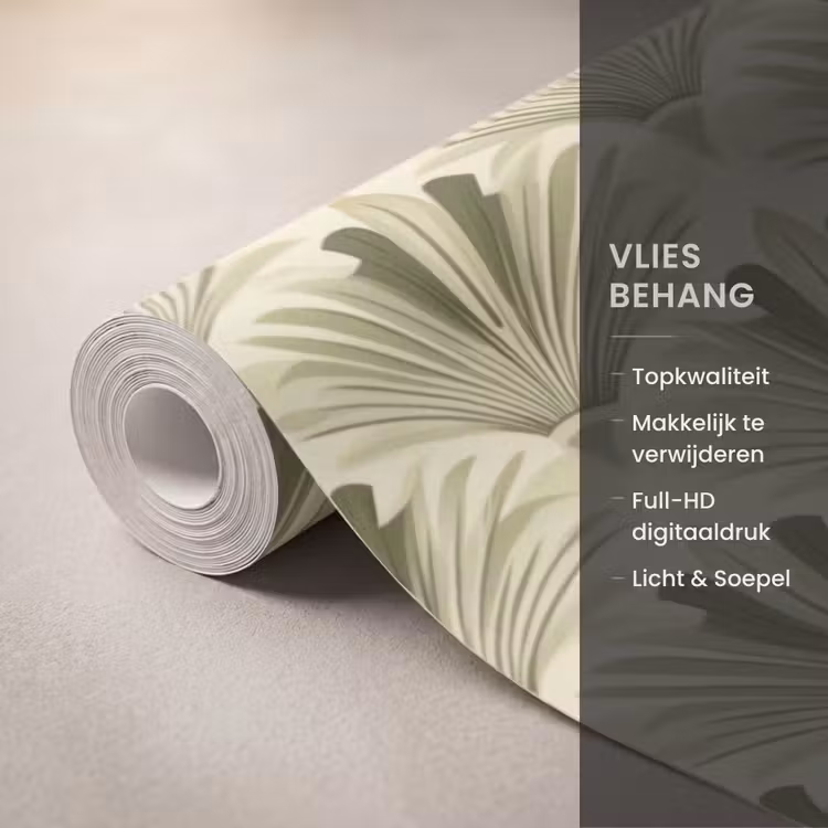 Behang - Klassiek - Waaier - Groen — 3