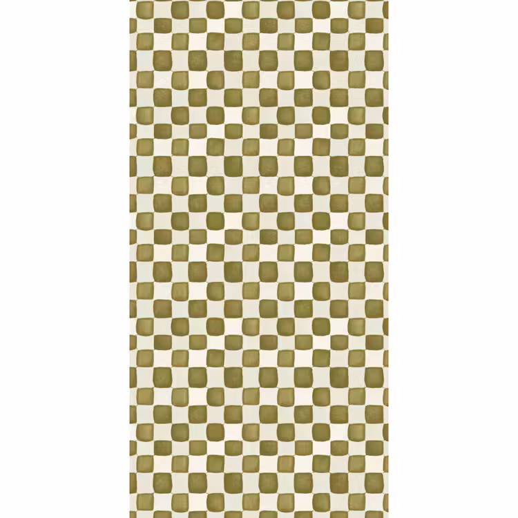 Behang - Schaak - Patroon - Groen β 2