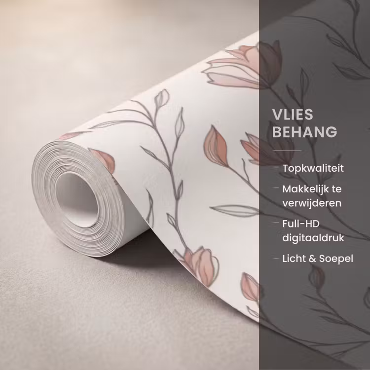 Behang - Patroon - Klassiek - Roze — 3