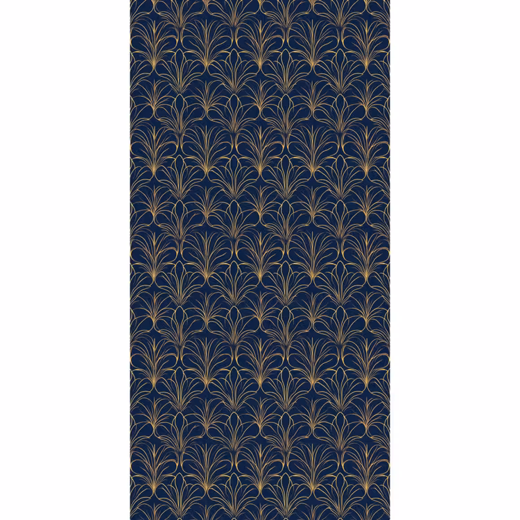 Behang - Deco - Waaier - Blauw — 2