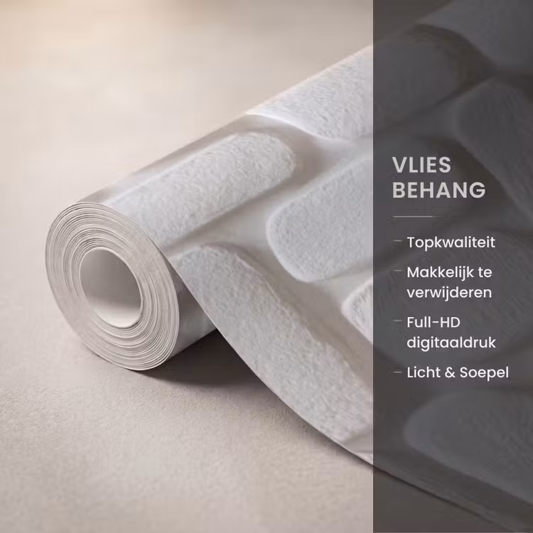 Behang - Reliëf - Structuur - Wit — 3