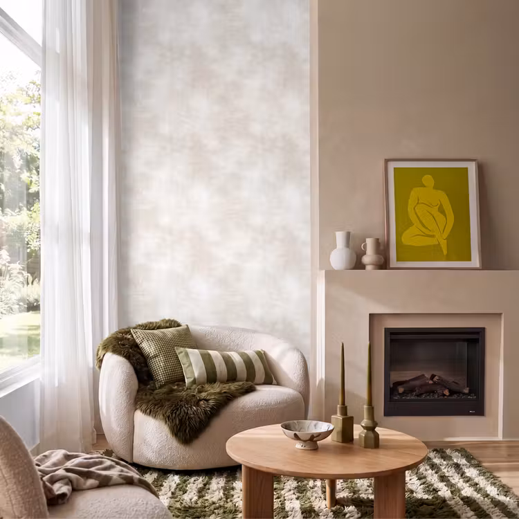 Behang - Subtiel - Structuur - Beige — 1