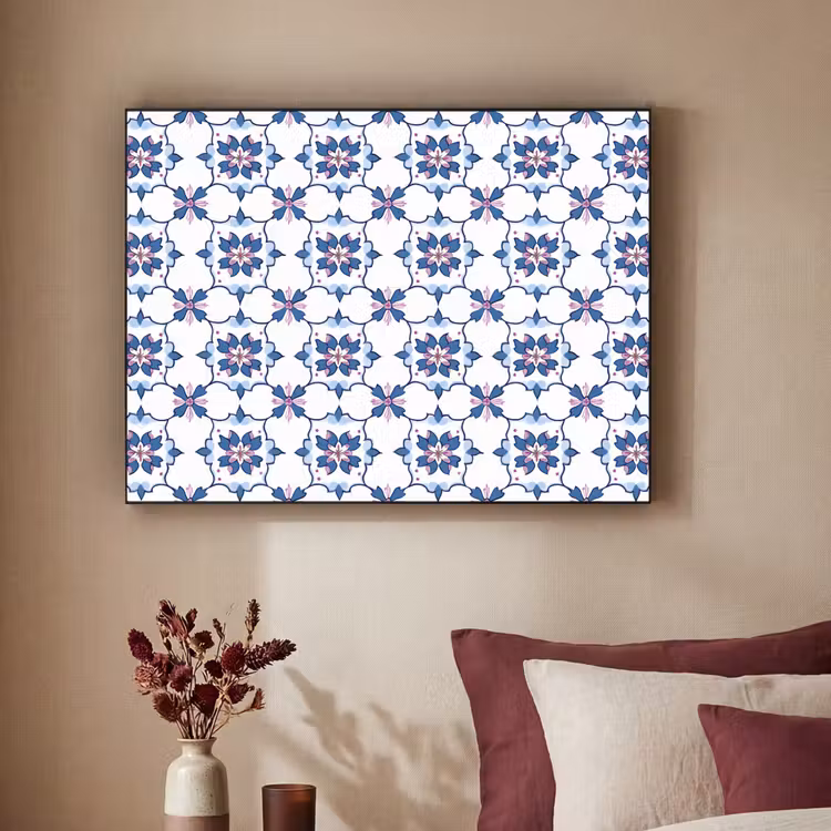 Art Frame - Modern - Patroon - Blauw - Roze — 3