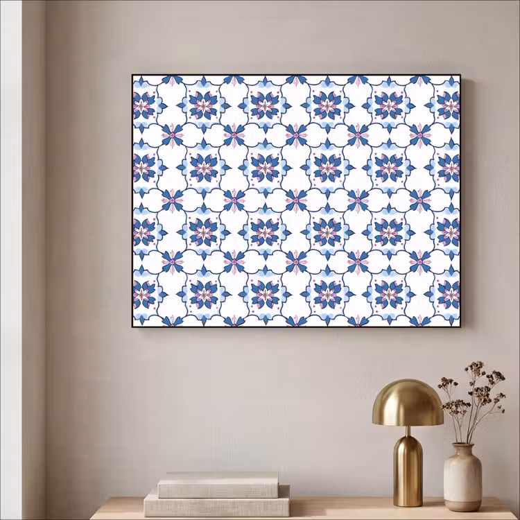 Art Frame - Modern - Patroon - Blauw - Roze — 5