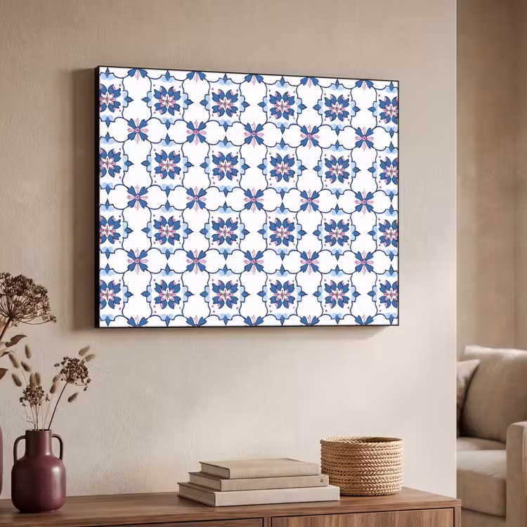 Art Frame - Modern - Patroon - Blauw - Roze — 7