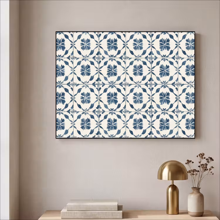 Art Frame - Grafisch - Tegel - Blauw — 5
