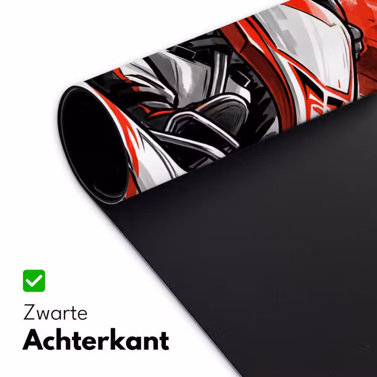 Bureau onderlegger - Kart - Coureur - Snelheid - Rood — 5