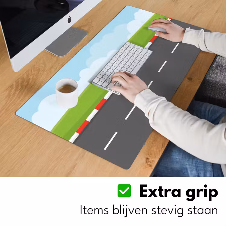 Bureau onderlegger - Racebaan - Illustratie - Sport - Kleurrijk — 6