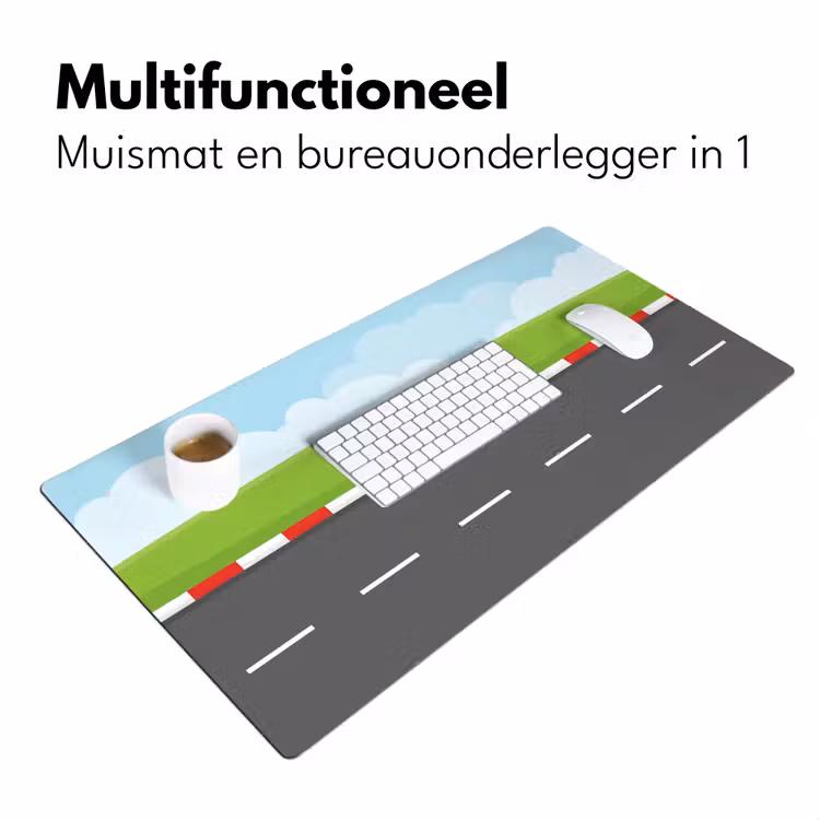 Bureau onderlegger - Racebaan - Illustratie - Sport - Kleurrijk — 7
