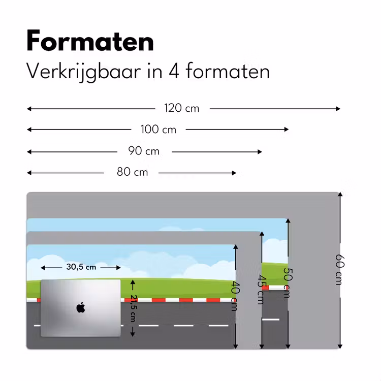 Bureau onderlegger - Racebaan - Illustratie - Sport - Kleurrijk — 8