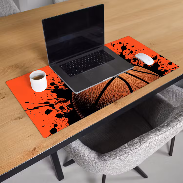 Bureau onderlegger - Basketbal - Verf - Sport - Oranje — 3