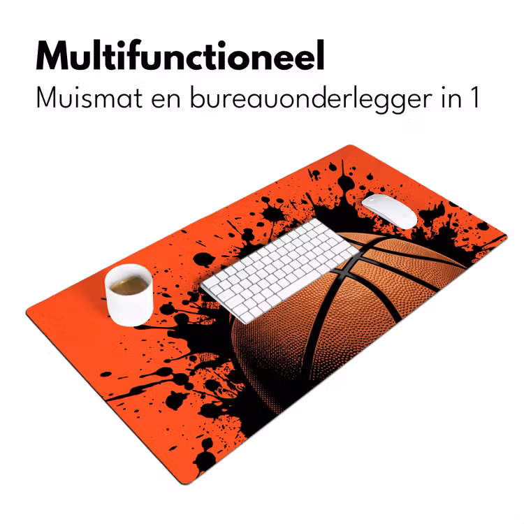 Bureau onderlegger - Basketbal - Verf - Sport - Oranje — 7