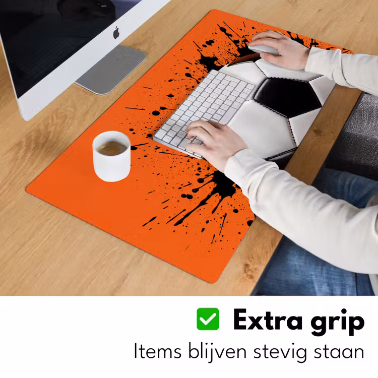 Bureau onderlegger - Voetbal - Verf - Sport - Oranje — 6