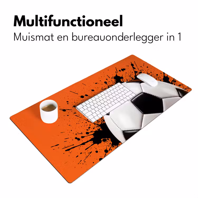 Bureau onderlegger - Voetbal - Verf - Sport - Oranje — 7