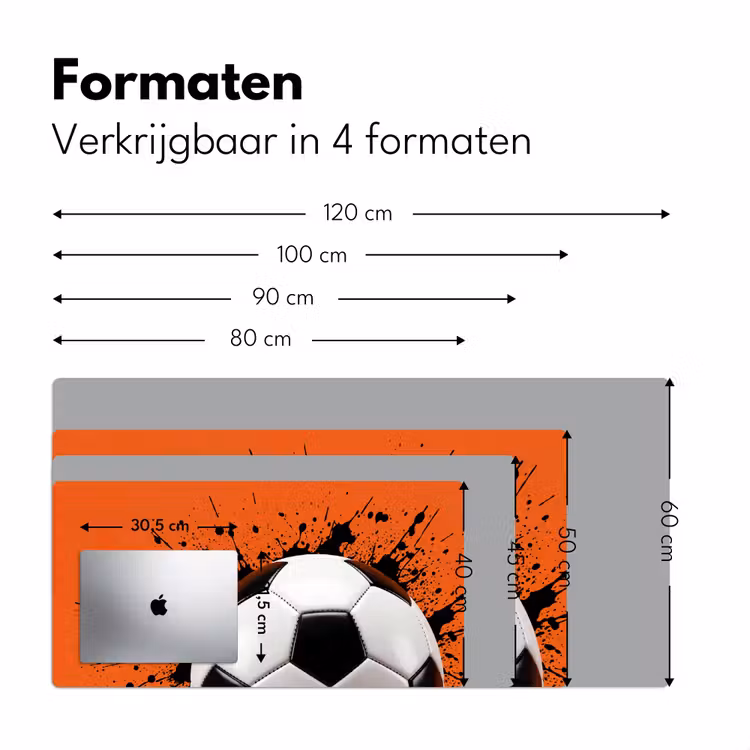 Bureau onderlegger - Voetbal - Verf - Sport - Oranje — 8