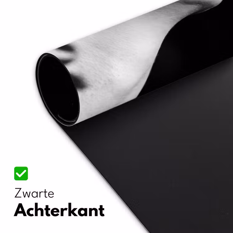 Bureau onderlegger - Gezicht - Schaduw - Bladeren - Zwart - Wit - Intiem — 5