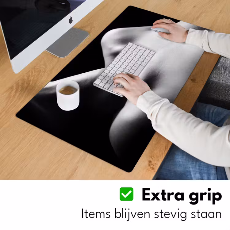 Bureau onderlegger - Lichaam - Vormen - Abstract - Zwart - Wit - Sensueel — 6