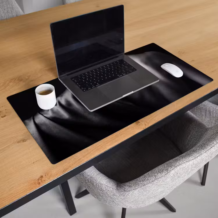 Bureau onderlegger - Schouder - Zijde - Rug - Zwart - Wit - Elegant — 3