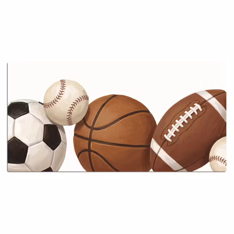 Bureau onderlegger - Sport - Ballen - Illustratie — 2