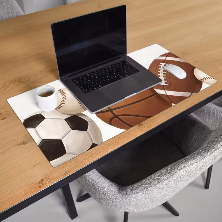 Bureau onderlegger - Sport - Ballen - Illustratie — 3