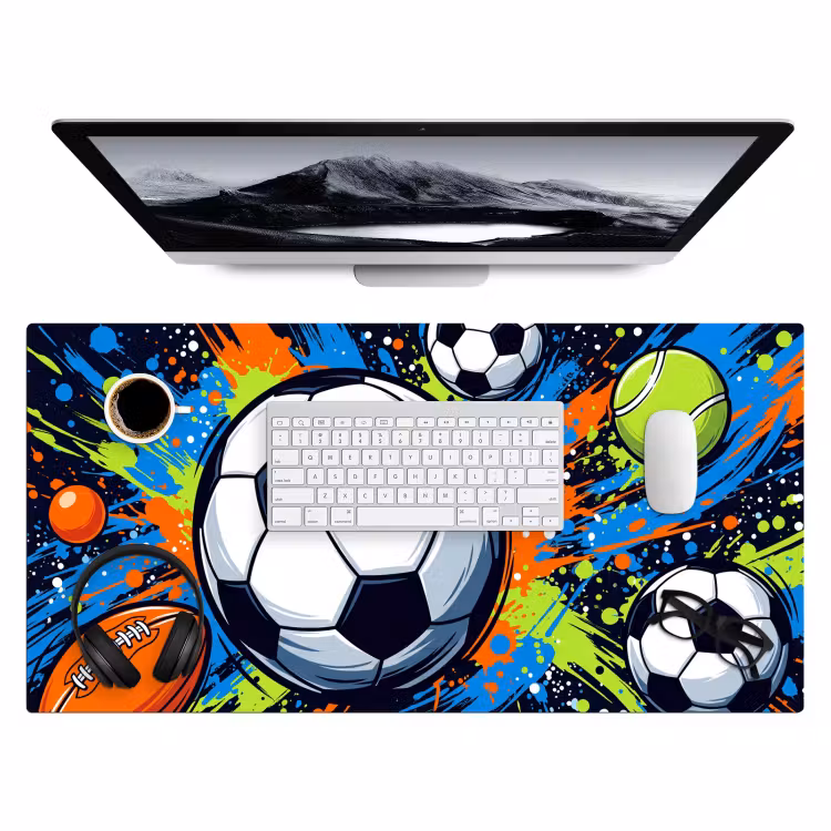 Bureau onderlegger - Sport - Ballen - Kleurrijk — 4