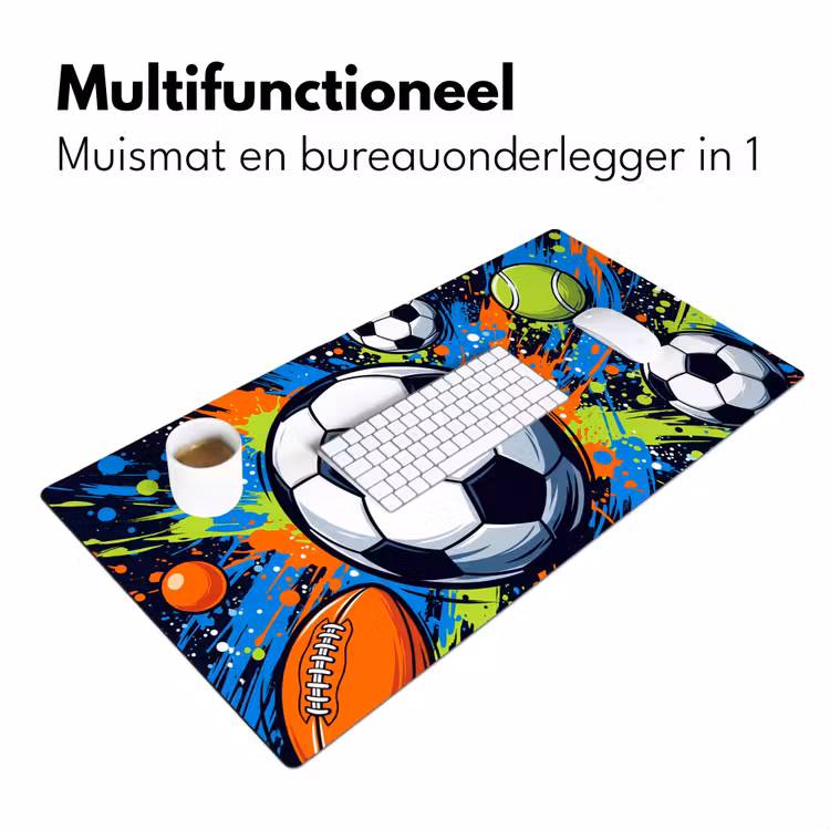 Bureau onderlegger - Sport - Ballen - Kleurrijk — 7