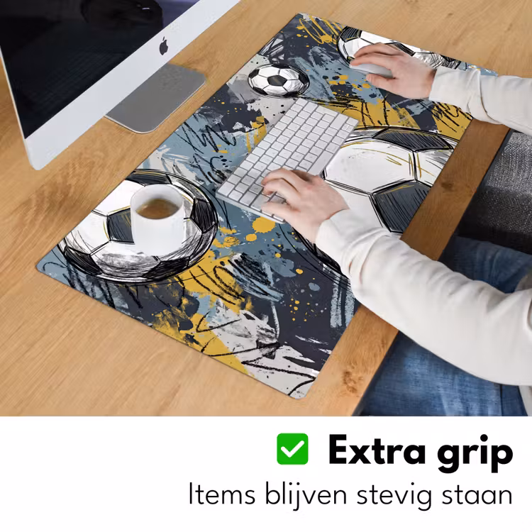 Bureau onderlegger - Voetbal - Abstract - Sport - Kleurrijk — 6