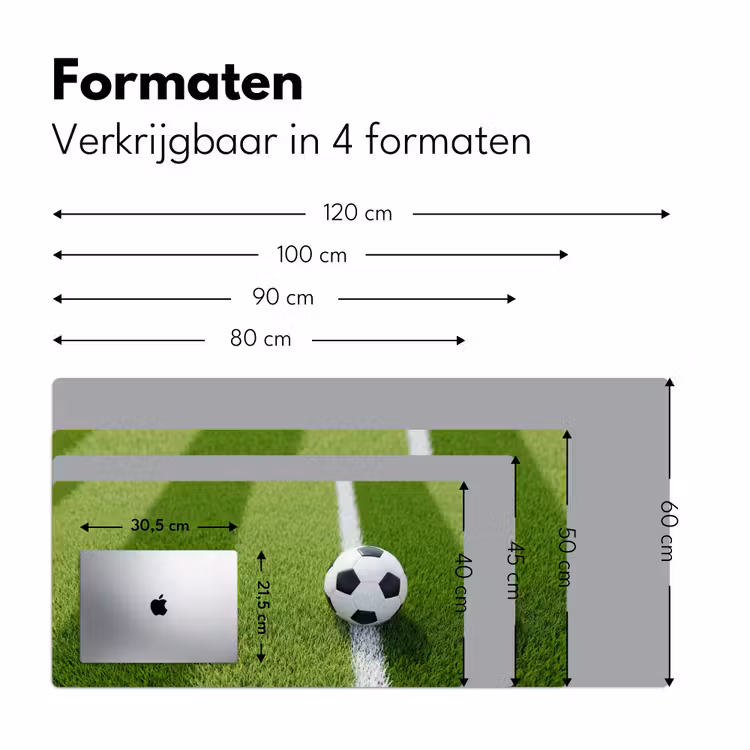 Bureau onderlegger - Voetbal - Grasveld - Sport - Groen — 8